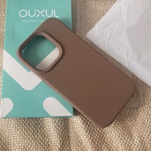 iPhone 14 Pro case in light brown